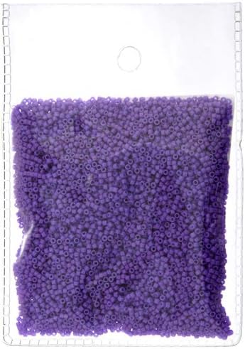 Miyuki Delica 11/0 Bright Purple Dyed 50gms Bag of Japanese Glass Beads