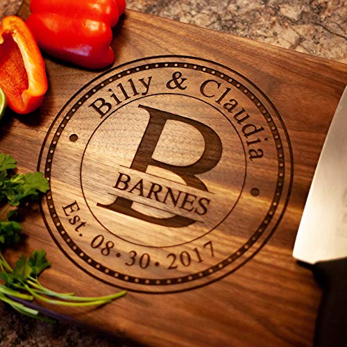 Personalized Cutting Board Anniversary Gift - Anniversary Gifts for Him or Her USA