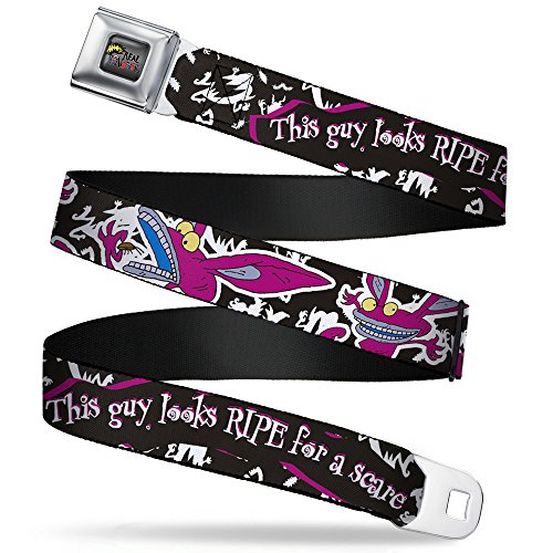 Ceinture Buckle-Down Ickis This Guy Looks For A Scare Noir blanc violet de 2,5 cm