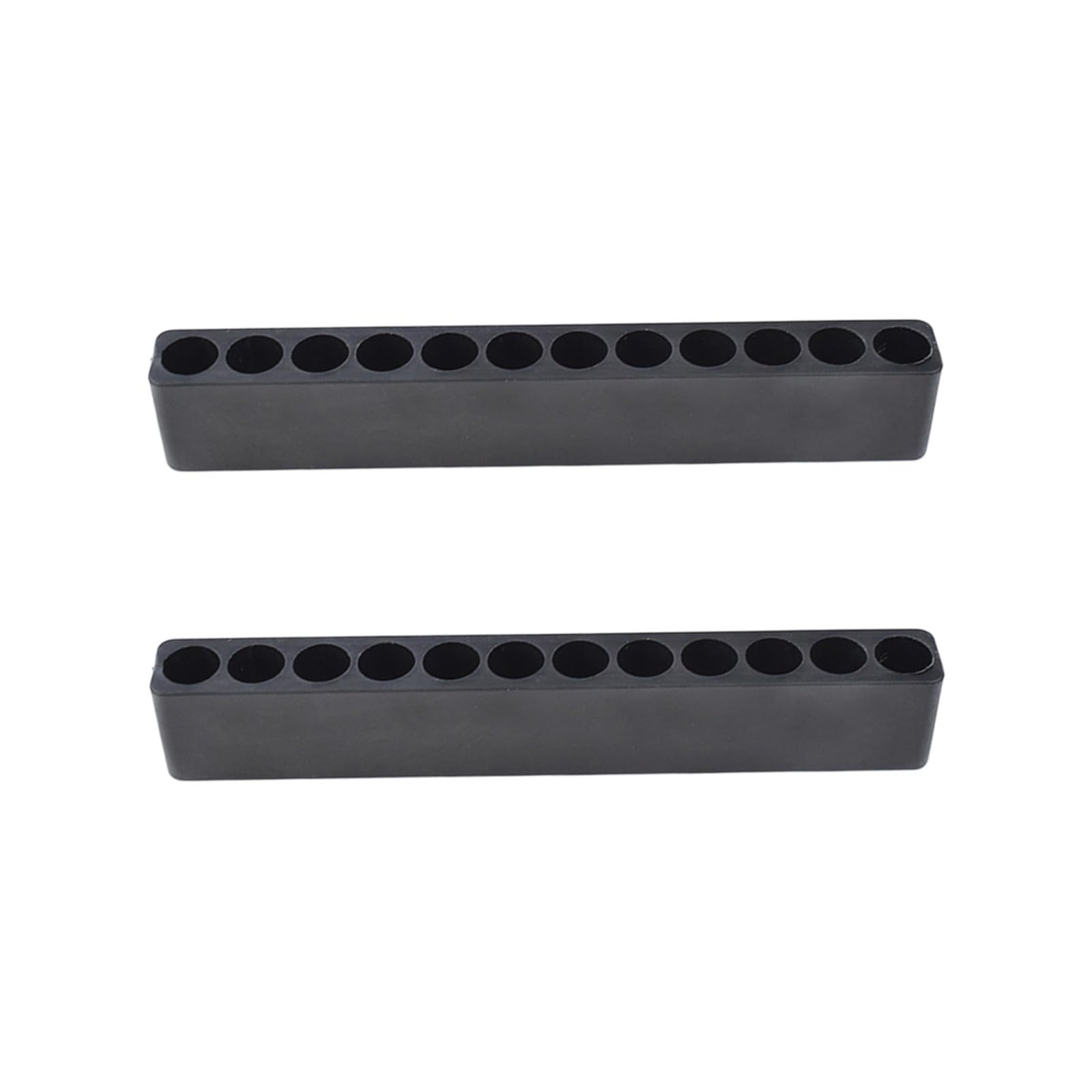 Sturdy ABS Bit Organizers Case Holds 12 Pieces of 6.35Mm Hexagonal Shank Driver Bits Technician Tool Storage Box Technician Tool Storage Box