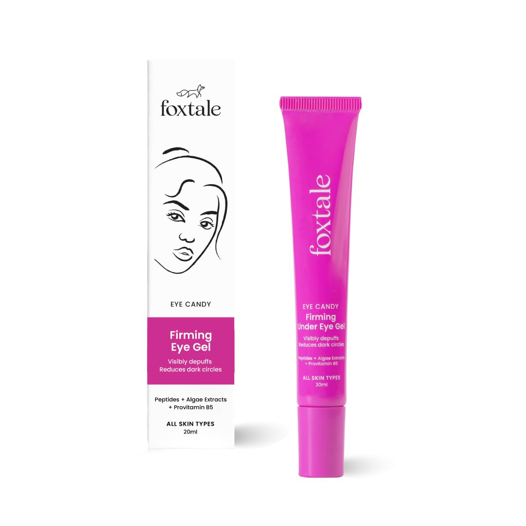 Firming Eye Gel to Reduce Dark Circles, Puffy Eyes, Fine Lines and Inflammation | Cooling and Hydrating for Under-Eyes with Peptides, Algae, Provitamin B5| All Skin Types| Men & Women - 20ml