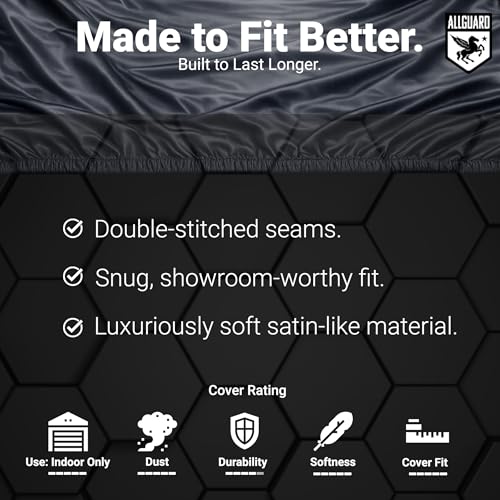 Image of Scratch Resistant Indoor SUV Cover with Warranty Compatible with Chevrolet 2007-2014 Suburban - Black Satin Ultra Soft Material SUV Cover SUV Accessories