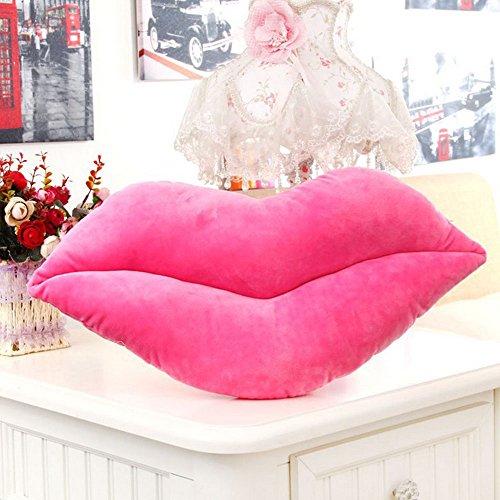 SKAISK Cute Cushion Doll Living Room Bedroom Lip Shape Plush+ PP Cotton Fashionable