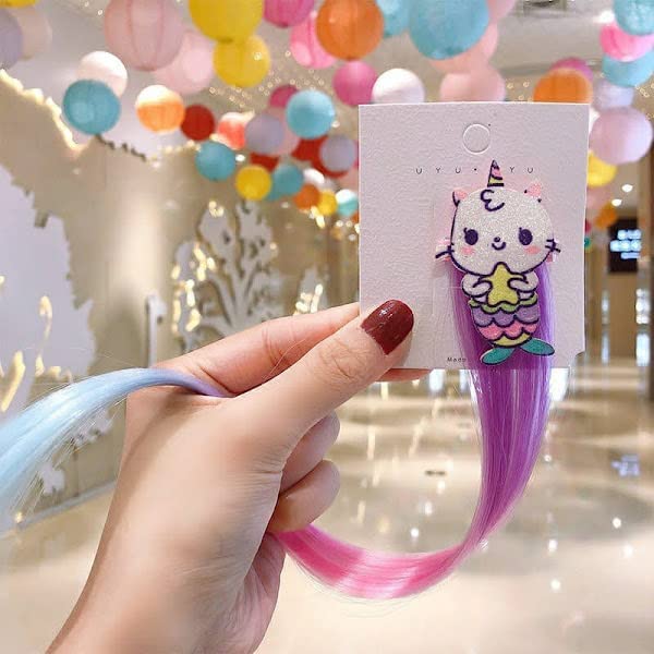 AMANVANI Rainbow Cloud Unicorn Wig Hair Clips for Girls Hairpins Girls Hair Clip for Kids Baby Hair Accessories Hairpins Return Gifts (1 piece win clip) (B09XKH7FRP) Amazon Price History, Amazon Price Tracker