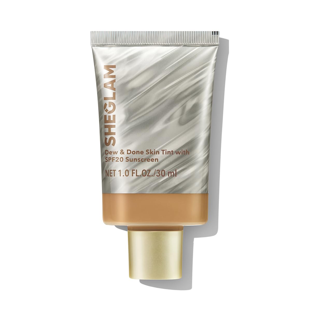 SHEGLAM Dew & Done Skin Tint with SPF20 Light-medium Coverage Foundation Evens Skin Tone-Wheat