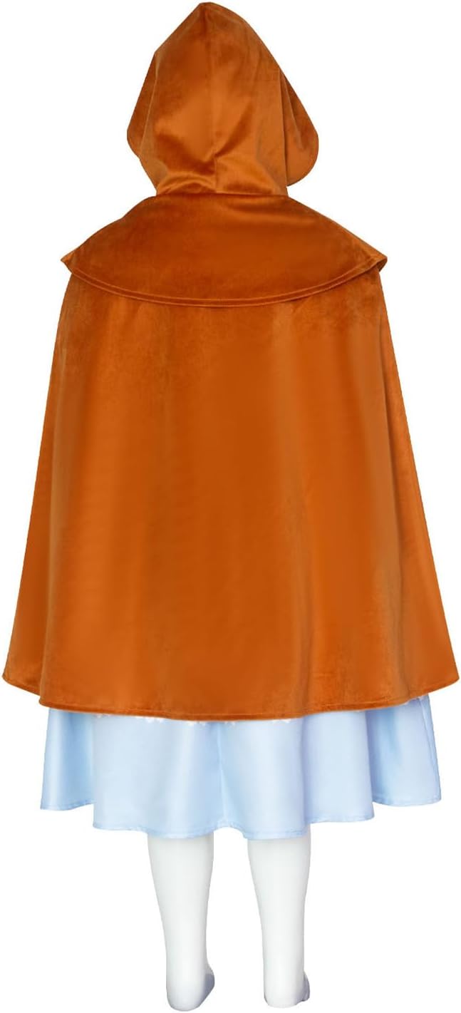 Boomtrader Women Teens Holly Wheeler Dress Cloak Scarf Holly Wheeler Cosplay Costume Halloween Carnival Party Outfits - Image 3