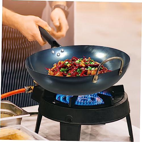Wok antiadherente de hierro PRETYZOOM para cocina miniatura 7