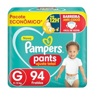 Fralda Pampers Pants Ajuste Total Max G 94 Unidades
