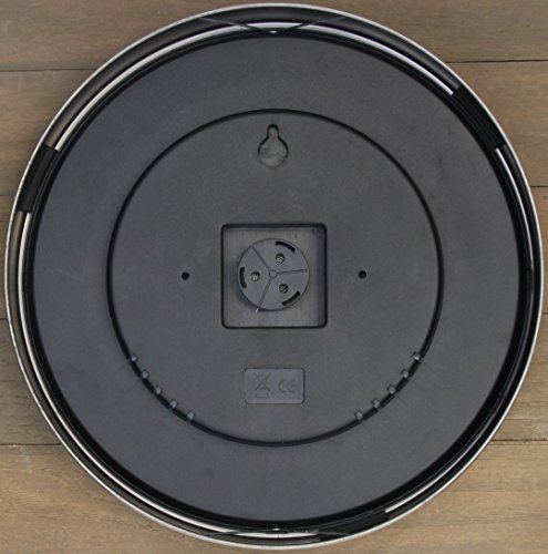 Bjerg Stainless Steel Wall Thermometer, 12 Inch, Round Accurate Readings For Home, Garage, Pool, Office, Kitchen And Patio Wall Thermometer (Silver) #TOP3