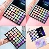 Eye-Makeup-Palette-Glitter-Matte-and-Shimmer-Highlighter-Eyeshadow-Makeup-Palette-35-Colors-Make-Up-Palette-Blooming-Up-Eye-Shadow-High-Pigmented-Blendable-Waterproof-and-Sweatproof MYUANGO Blooming Up Eyeshadow Palette-35 Shades Matte Shimmer Glitter Makeup Palette for Beginners - Waterproof, Blendable, Long-Lasting - Cruelty-Free