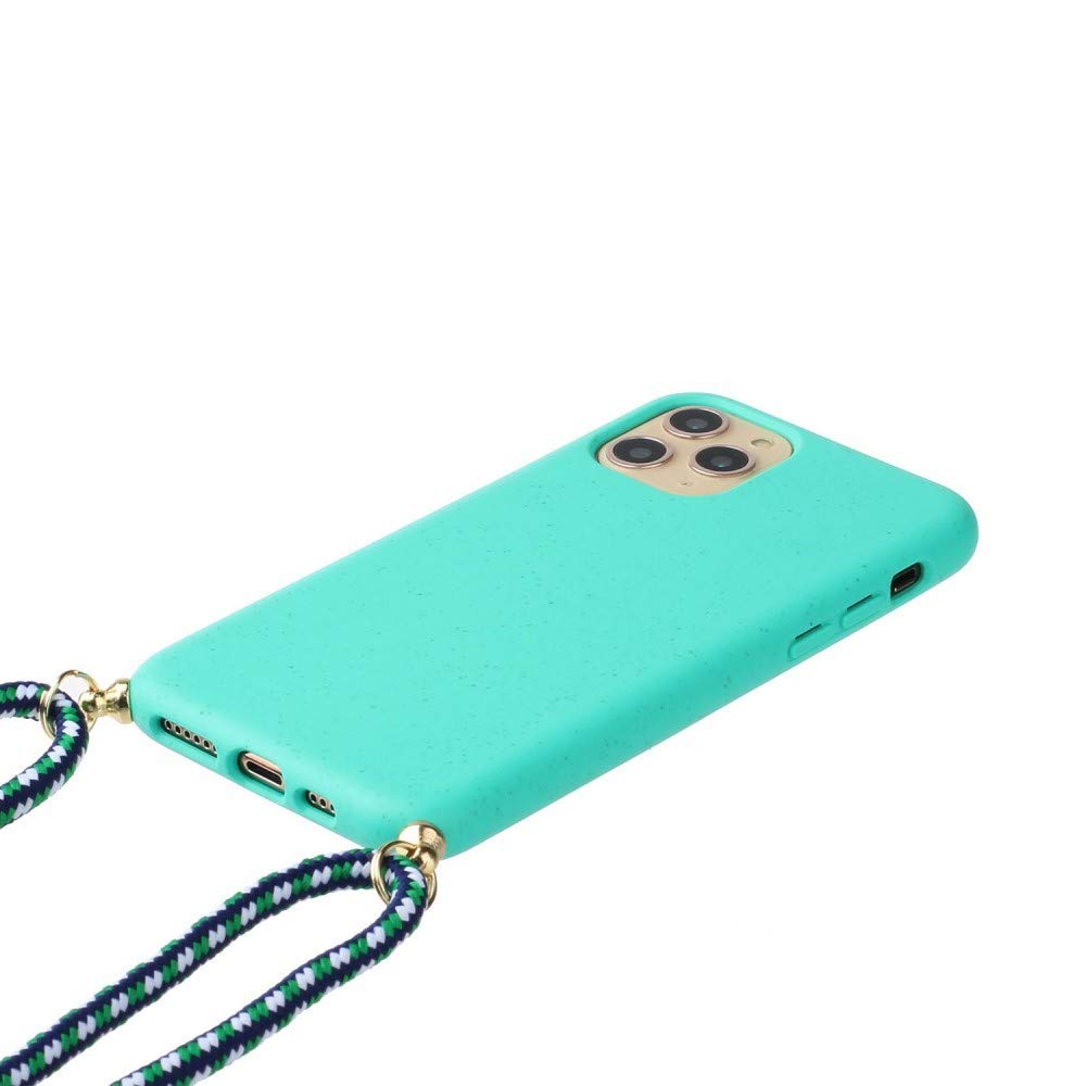 CoverKingz Custodia per Apple iPhone 14 Pro – Custodia per cellulare con cordino in silicone per iPhone 14 Pro – Custodia a tracolla verde olivia