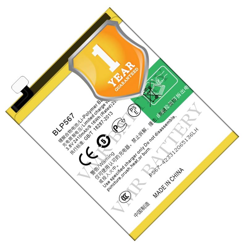 Image of Original BLP567 Battery Compatible for Oppo R1 (R829T) | Oppo R1S (R8006, R8007) - (2410mAh) - 1 Year Warranty K7