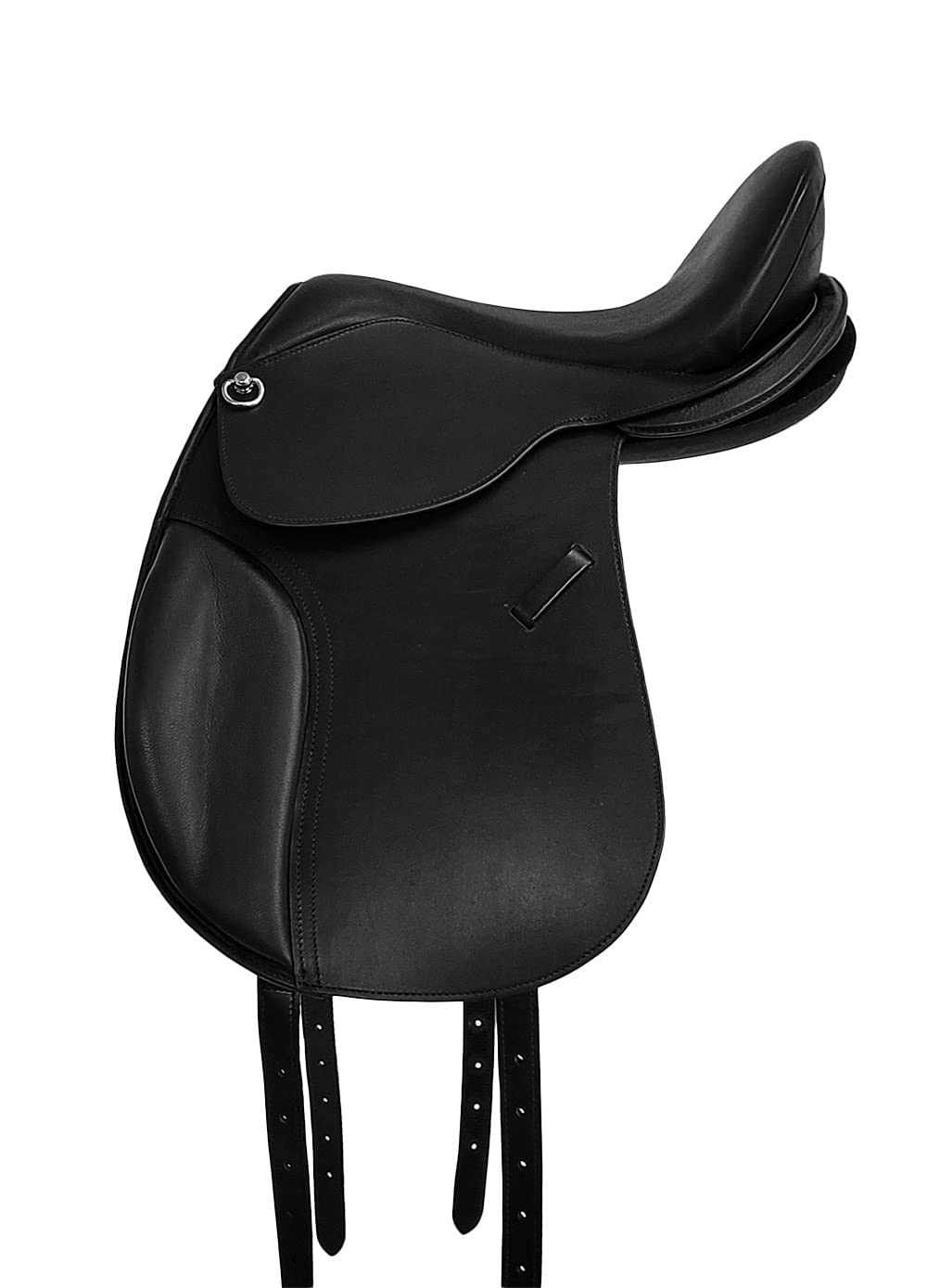 A&M Reitsport Baumloser VSD Sattel Boston aus Büffelleder Schwarz, Größe:16 Zoll