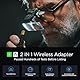 MSXTTLY Wireless Android Auto & Carplay Wireless Adapter, 2 IN 1 Stick Konvertieren Wired Android Auto/Car Play in kabellos für Autos mit AA & Carplay, USB C/A, Mini & stabil SMT-AC01