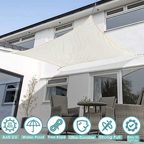 Voile d'ombrage rectangle imperméable pour abri de jardin - 8