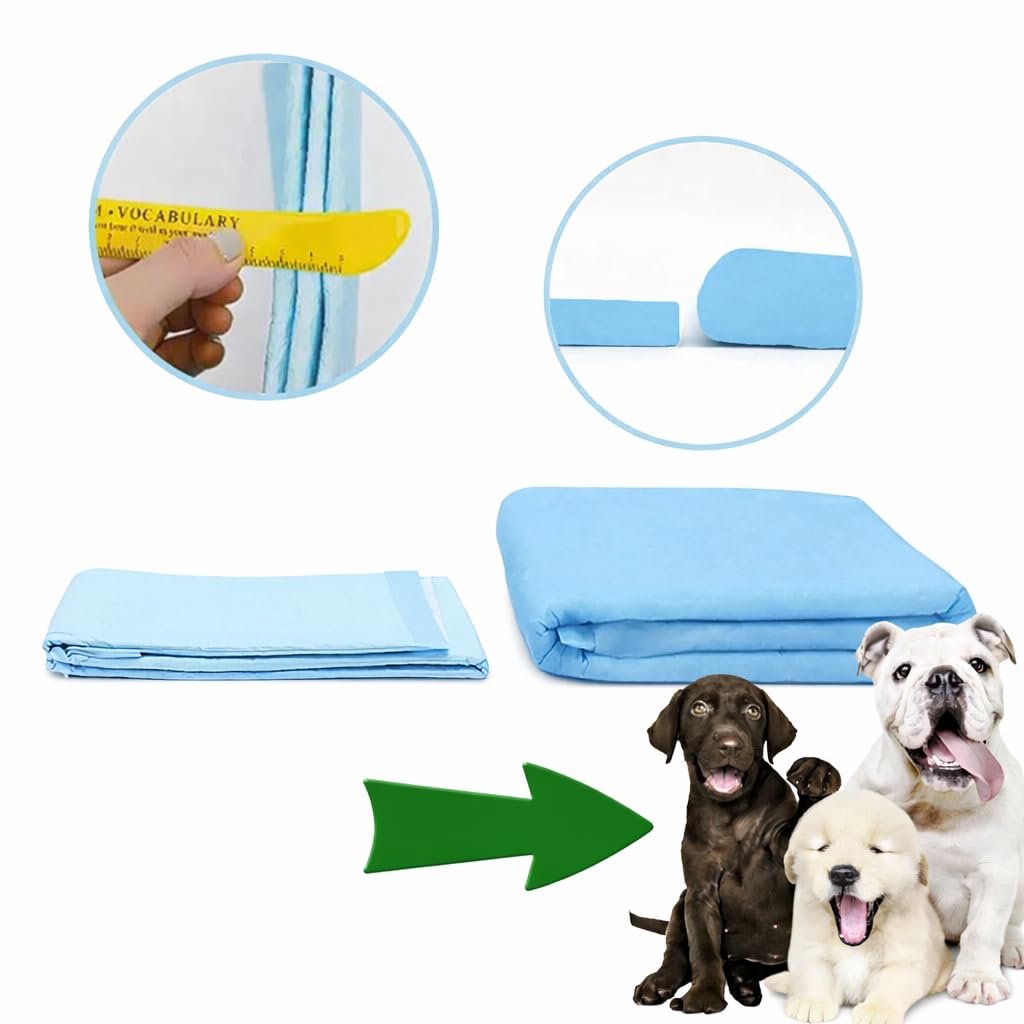 Valle Verde 200 Stück Trainingsunterlagen für Hunde Welpen 60 x 60 cm Einweg-Hundepads Hygieneunterlagen für Haustiere Katzen Trainingspads - 5-lagig, Auslaufsicher & Saugfähig