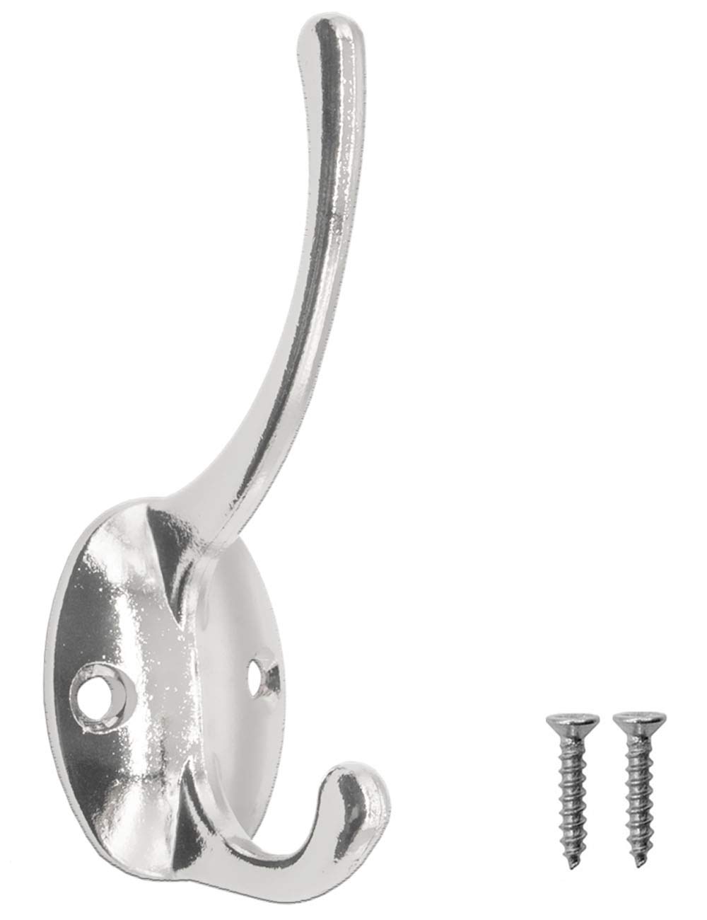 Fuxxer 5 ganci antichi, ganci in ferro, cromato/argento, set da 5 pezzi