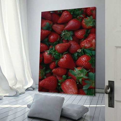 Poster fraises fraîches ZHOUKEG solution murs vides 40x60 - 3