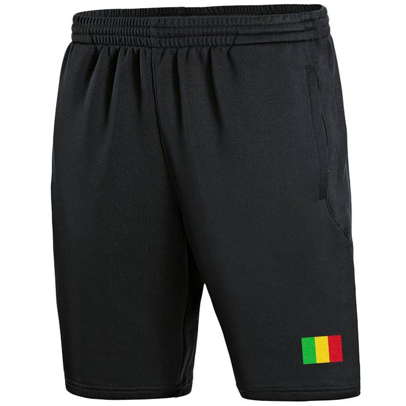 Short Mali ML-27 Football Noir short de sport homme vêtement entraînement