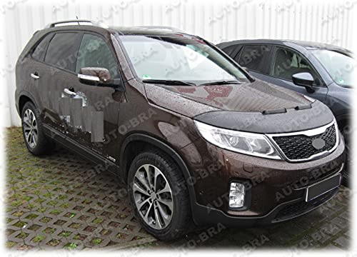 Hood Bra Front End Nose Mask Compatible with Kia Sorento 2009-2014 Bonnet Bra STONEGUARD Protector Tuning