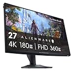 Alienware 27 4K Dual-Resolution Gaming Monitor - AW2725QF - 4K at 180Hz and FHD at 360Hz, 0.5ms GTG 1ms GTG (Extreme Mode), VESA AdaptiveSync, NVIDIA G-SYNC Compatible, HDMI/DP/USB 3.2 Gen1 - Black