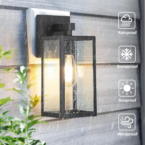 Image of MAXvolador Outdoor Wall Light Fixture, Exterior Waterproof Wall Lantern
