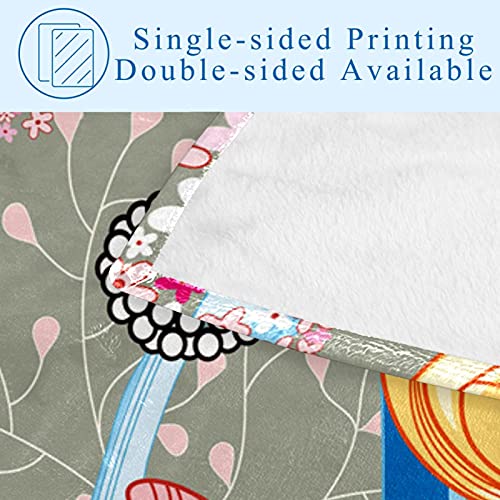 Couverture douce imprimé floral pour solutionner les soirées fraîches