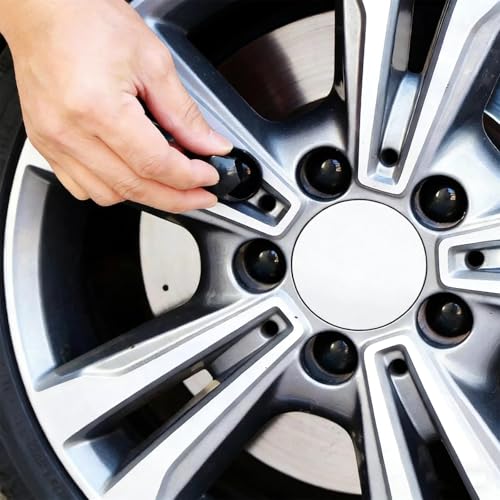 Radschraubenkappen 19mm 20 Stück Radmutterkappen 19mm Radschrauben Kappen Radmuttern Abdeckung Universal Reifen Mutter Covers Auto Schrauben Kappe Bolt-Abdeckkappe mit Entfernung Werkzeug für Autos