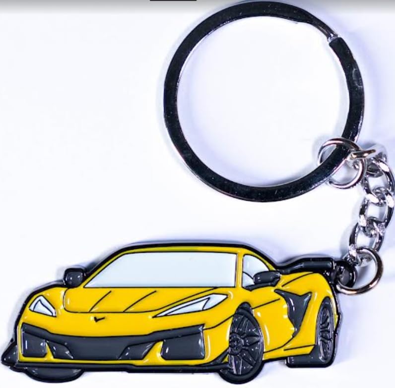 Image of Metal Keychain - Corvette C8 Accessory Gift