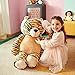 IKASA Large Tiger Stuffed Animal Plush Tiger Toy for Children (Brown, 30 inches)
