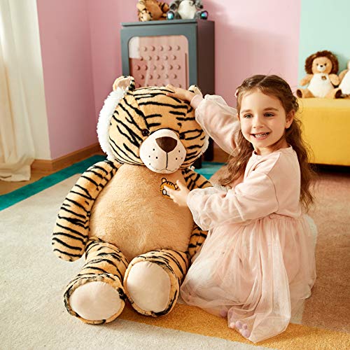 IKASA Groß Tiger Stofftier Riesentiger Plüschtier Gross Tiger Riesen Kuscheltier Riesige Stofftiere Groß Kuscheltiere… – Bild 5