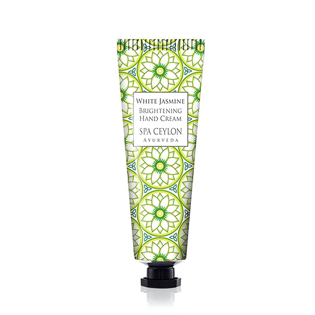 Spa Ceylon WHITE JASMINE Hand Cream | Travel Size Natural Hand Moisturizer | Jasmine, Avocado, and Coconut Hand Cream | Hydrating and Vegan | 30g-image-27