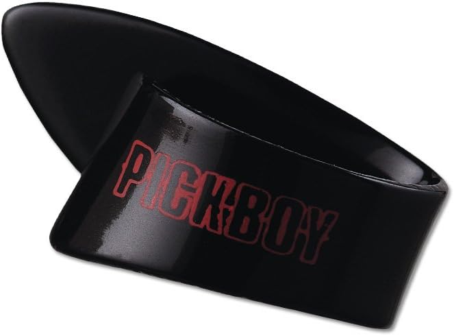 Pickboy Thumb pick, Black, Cellulose, 1.50mm, medium, 25 picks
