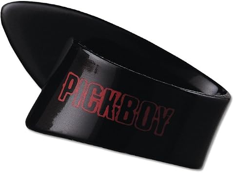 Pickboy Thumb pick, Black, Cellulose, 1.50mm, medium, 25 picks