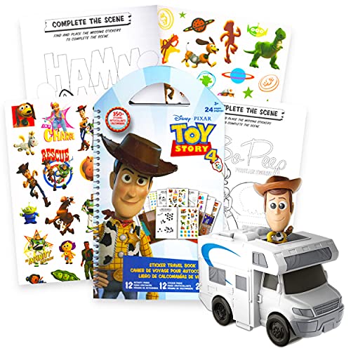 Walt Disney Studio Toy Story Playset Bundle Toy Story Activity Set - Toy Story Favors with Woody Toy Figure and Toy Story Activity Book (Toy Story Party Supplies)