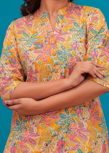 Image of Women Cotton Relaxed Fit Fit and Flare Suit | Printed Night Suit | Half Sleeve Co-Ord Set