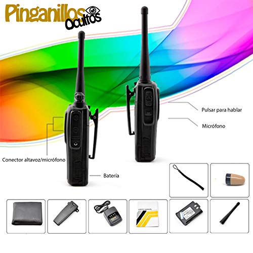 Walkie Talkie y Auricular Invisible VIP Pro para comunicarse sin ser detectado 4