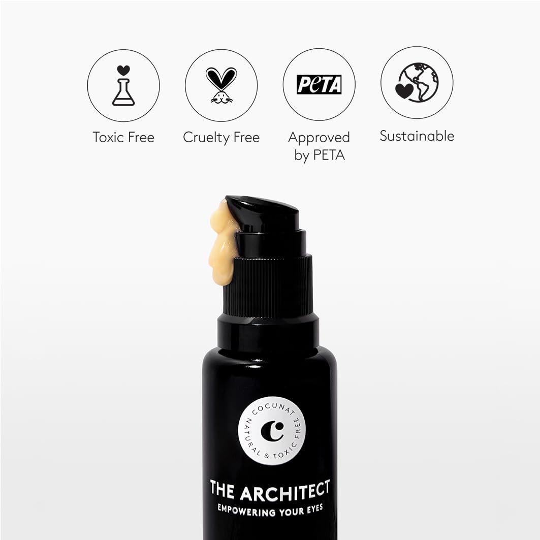 COCUNAT The Real C + The Architect Siero Vitamina C + Contorno Occhi | Riduce rughe, macchie, borse e occhiaie; migliora luminosità ed elasticità. Acido Ialuronico. Vegano. 30 Perle.
