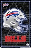 Trends International NFL Buffalo Bills - Neon Helmet 23 Wall Poster, 34L x 22.4W, Unframed Version