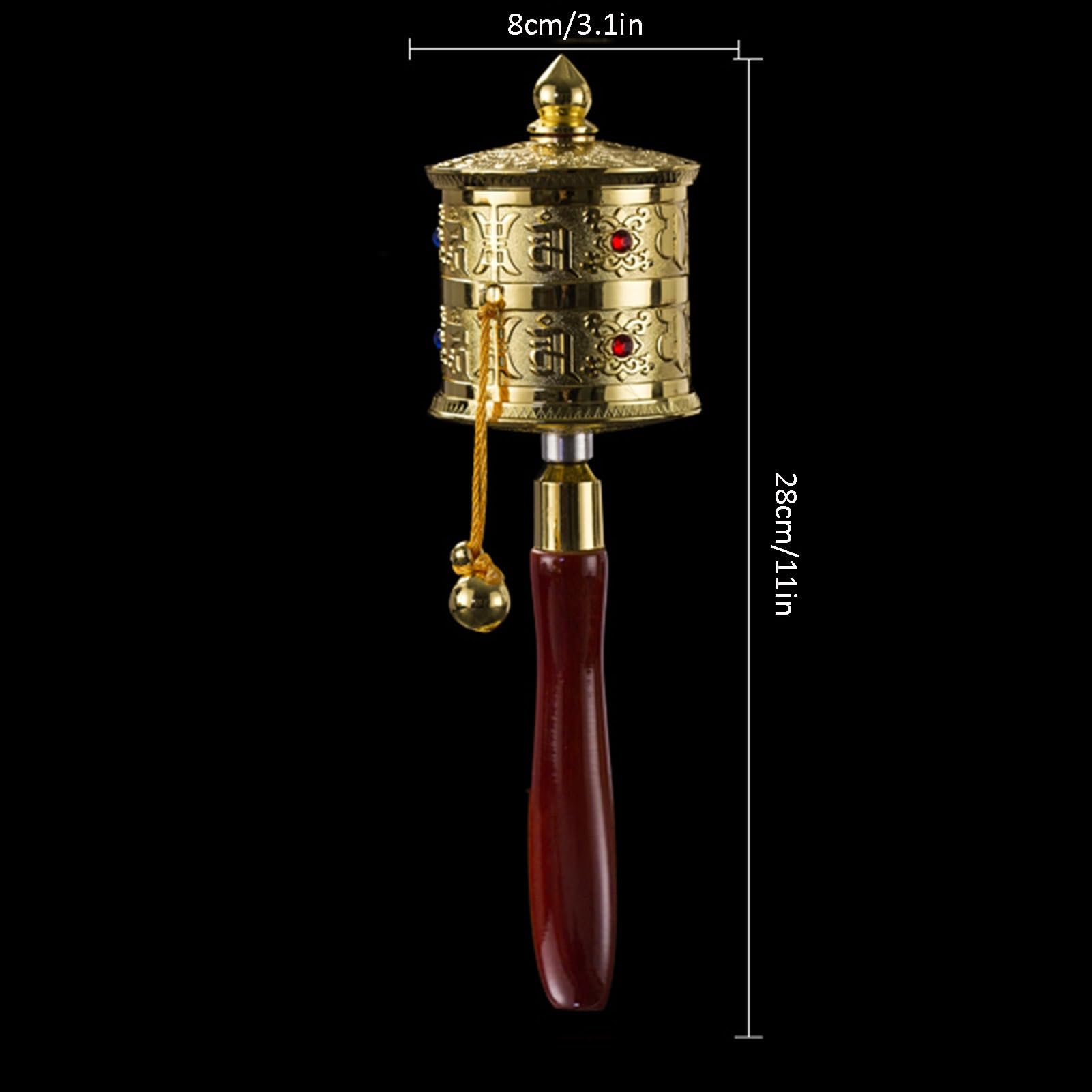 コレクター収集品 チベット仏教 青銅 マニ車を廻す僧侶 コレクター収集