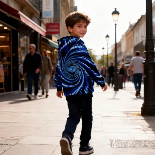 Image of Belovecol Boys Hoodies 3D Printed Hooded Sweatshirts with Pocket for 6-16Y