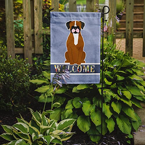 Boxer Bienvenue Drapeau Jardin multicolore petit format décoration - 3