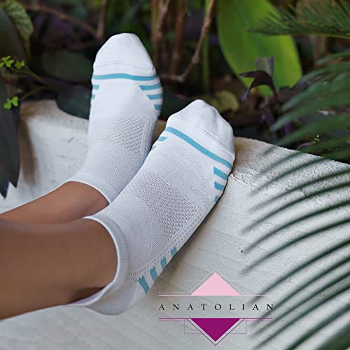 Women’s Low Cut Ankle Socks with back Heel Tab Natural Comfort Fit Thin Athletic Performance 6 pair sock pack4