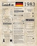 Langlebiges und laminiertes Poster für 40 Geburtstagsdekorationen. Die besten Geschenke zum 40. Geburtstag für Oma und Opa. Tolles Partyzubehör zum 40. Geburtstag