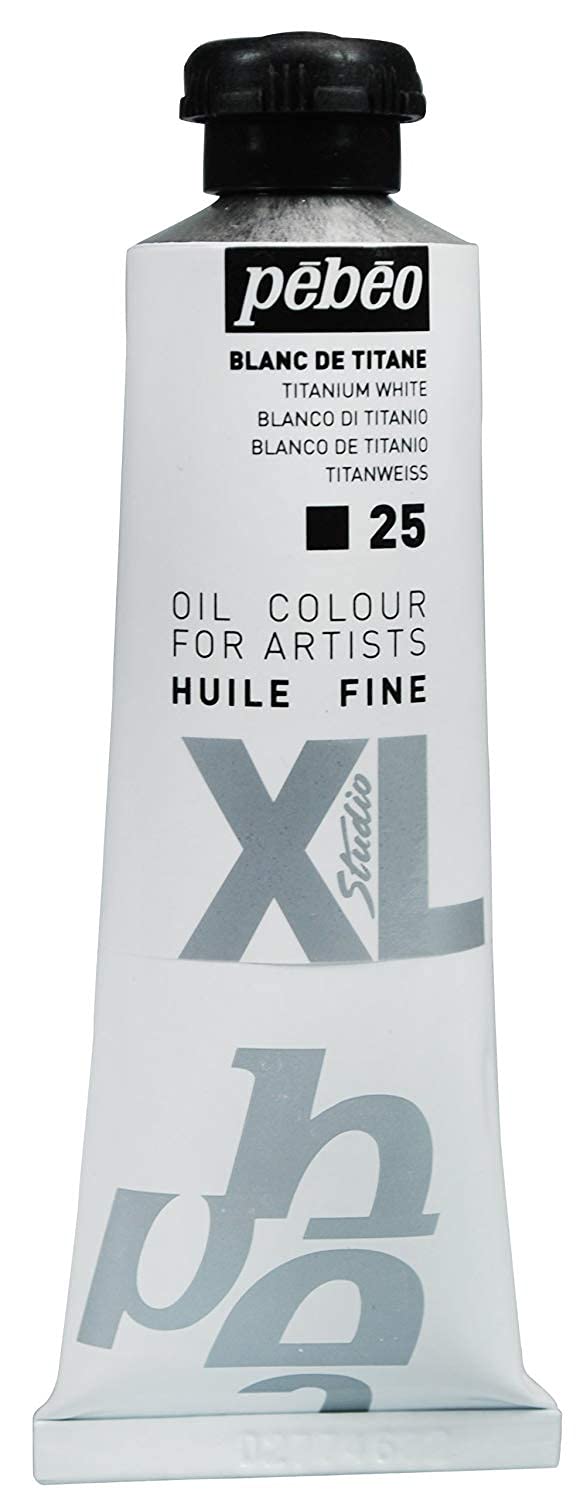 Pébéo XL Studio Oil Colour – 5T37ML, Titanium White, Perfect for Fine Art, Portraits, Landscapes & Creative Techniques