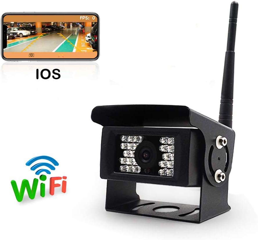 Fumei Wireless Backup Camera for Truck/RV/Camper/Trailer/Bus Weather Proof WiFi Backup Camera with Smart APP for iPhone/iPad or Andriod