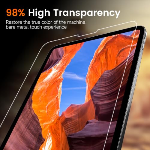 Image of PandaShield 2-Pack HD Clear Screen Protector for iPad Air 10.9-Inch 5 /4 Gen | 9H Tempered Glass, Auto-Alignment Box, 99.9% Transparency, Bubble-Free, Scratch Resistant, Apple Pencil Support