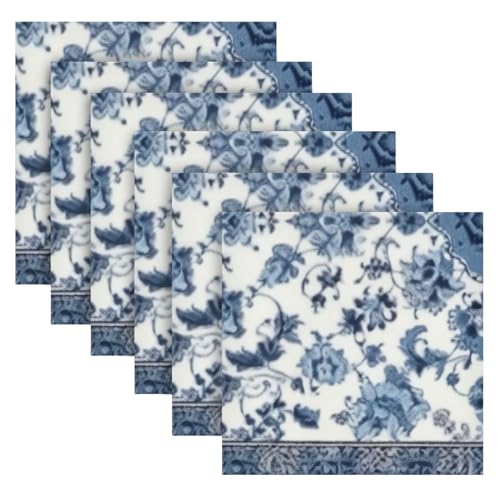 Servilletas de Tela con Diseño Floral Set de 6 miniatura 6