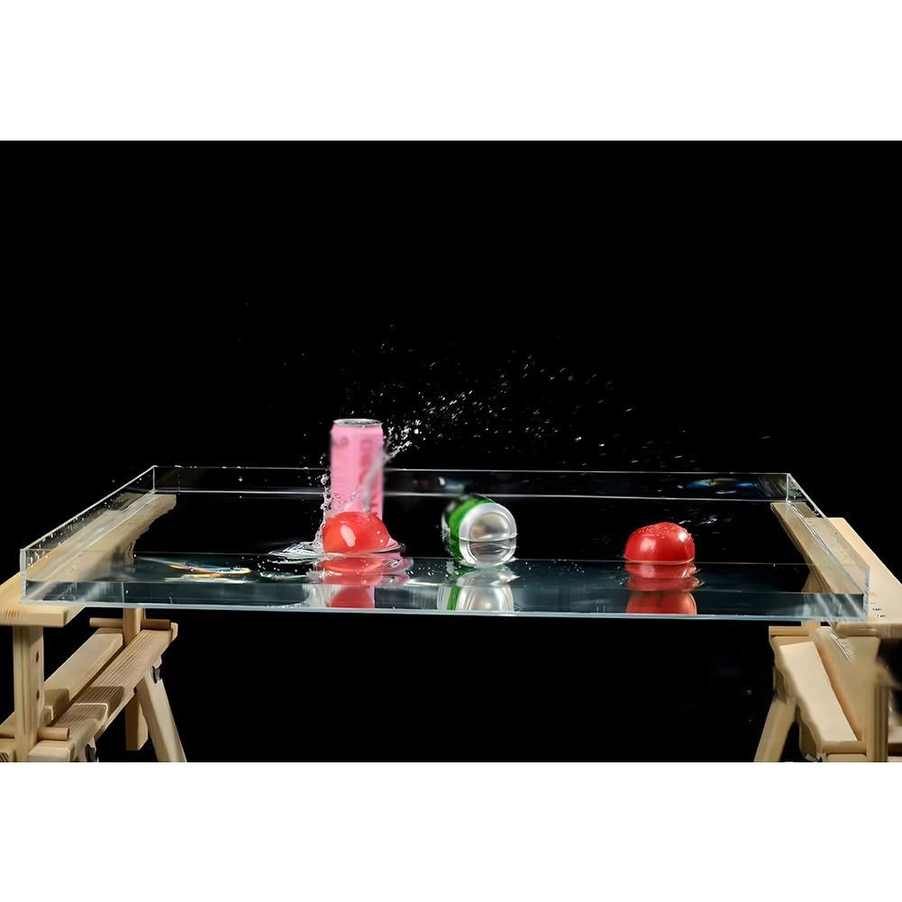 Réservoir d'eau en acrylique avec fond clair pour effet flottant