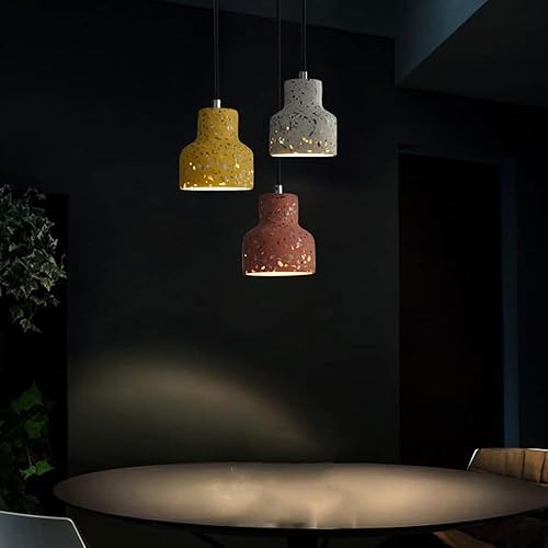 Miniatura 4 de Lámpara colgante pequeña de terrazo industrial retro, decoración de interiores, lámpara colgante de techo para isla de cocina, comedor, dormitorio,